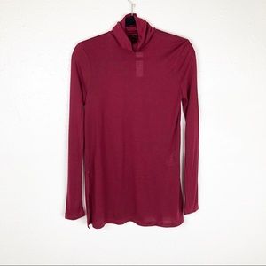 J. Crew Maroon Red Turtleneck Long Sleeve Top XS‎